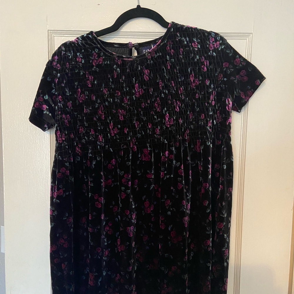Vintage Velvet Floral dress